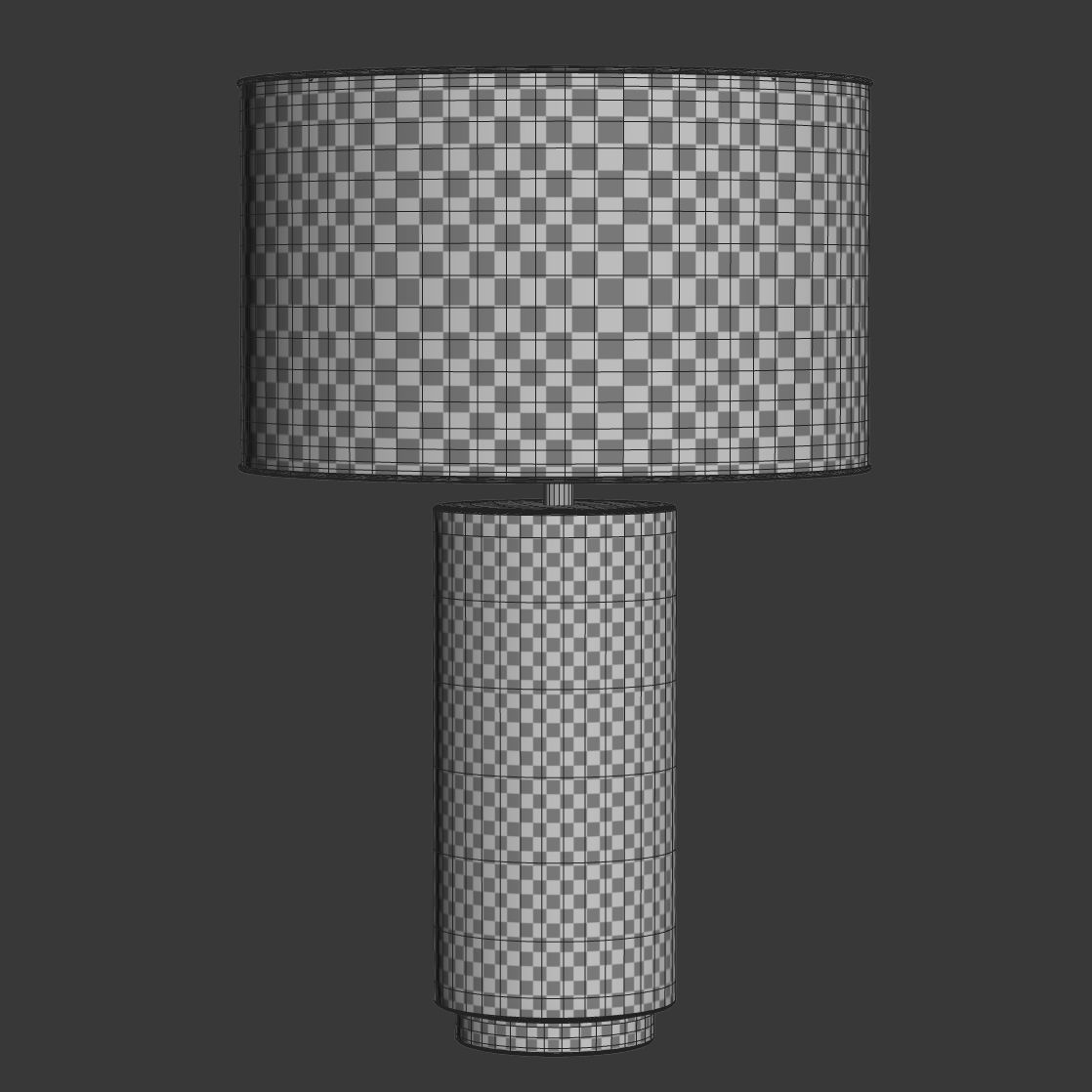 Night vintage table lamp  3D model_5