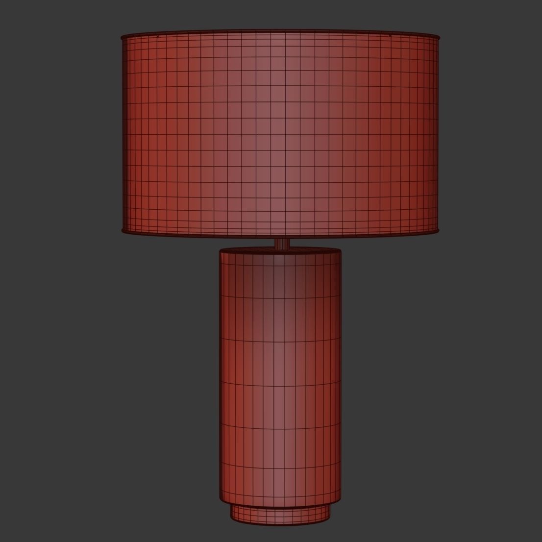 Night vintage table lamp  3D model_4