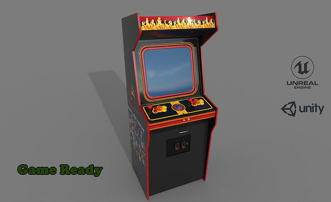 Arcade Game Machine  Low-poly 3D model