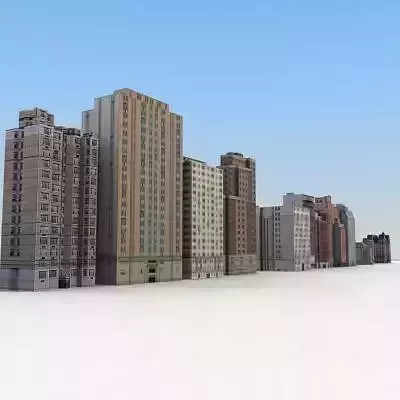 Low Poly Game Buildings Set01