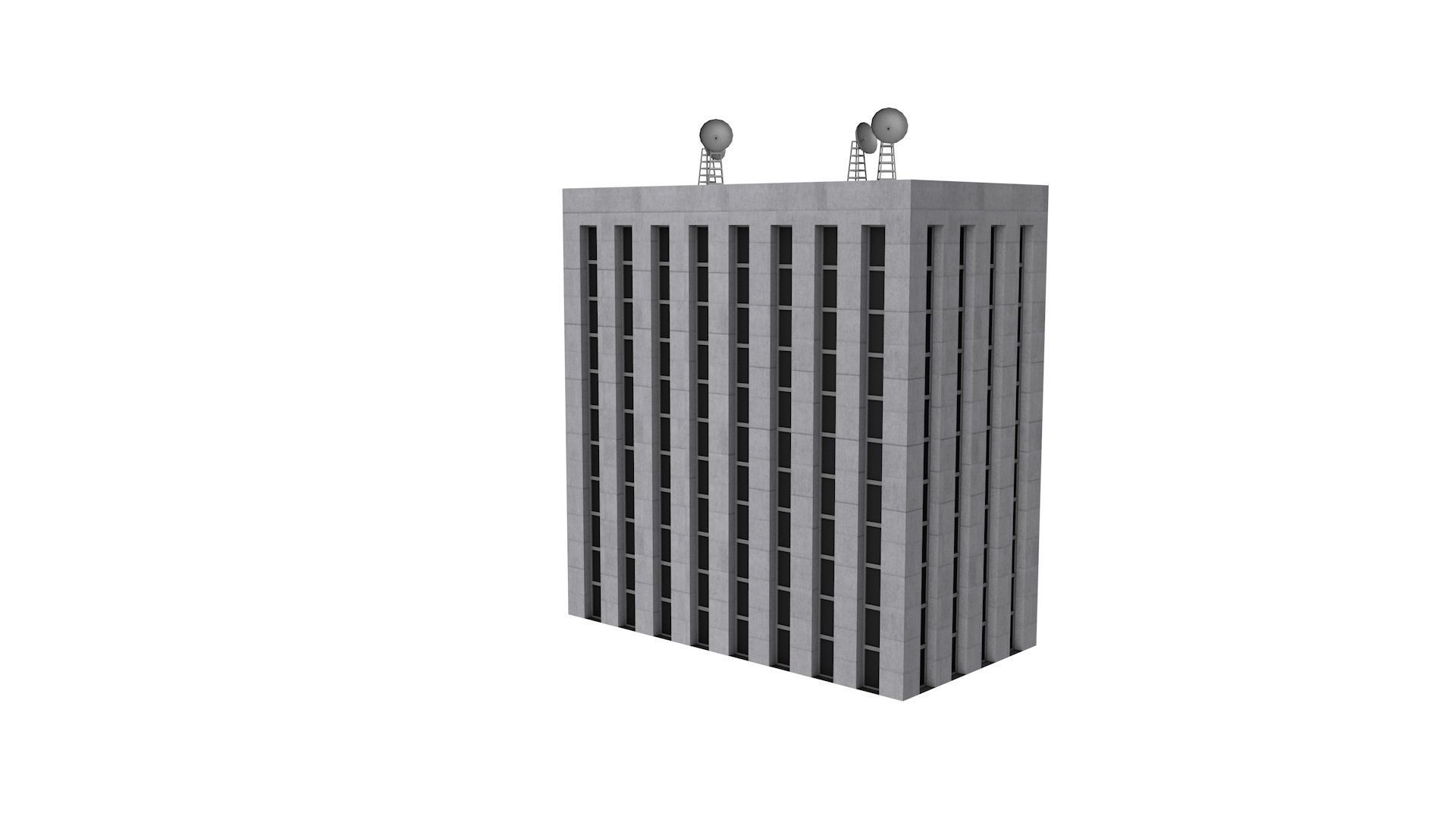 Big City Buildings Bundle vol 1 Low-poly 3D model_23