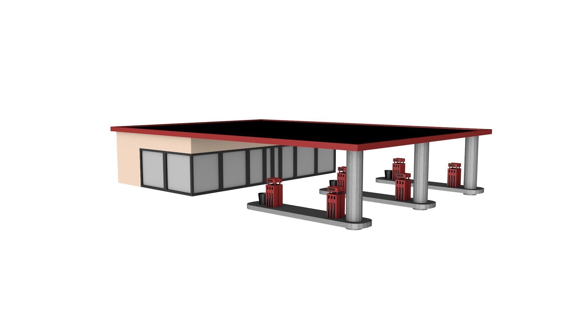 Big City Buildings Bundle vol 1 Low-poly 3D model_7