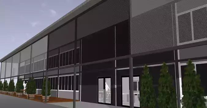 Renovation workshop to office 3D model