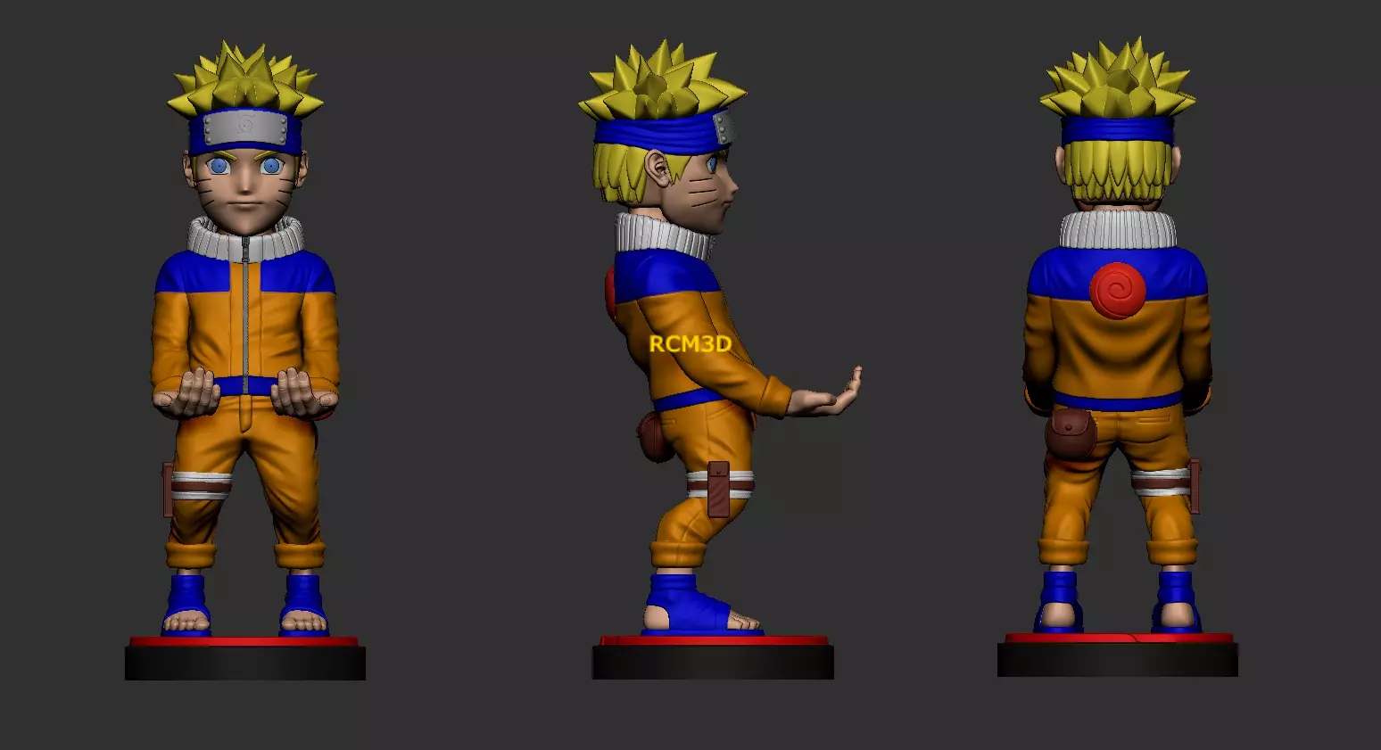 Naruto cellphone and joystick holder Free 3D print model