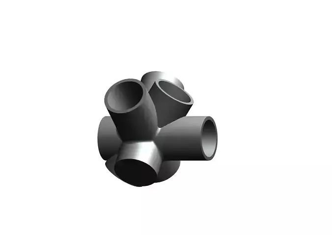 PVC Pipe Connector ID22 3D print model
