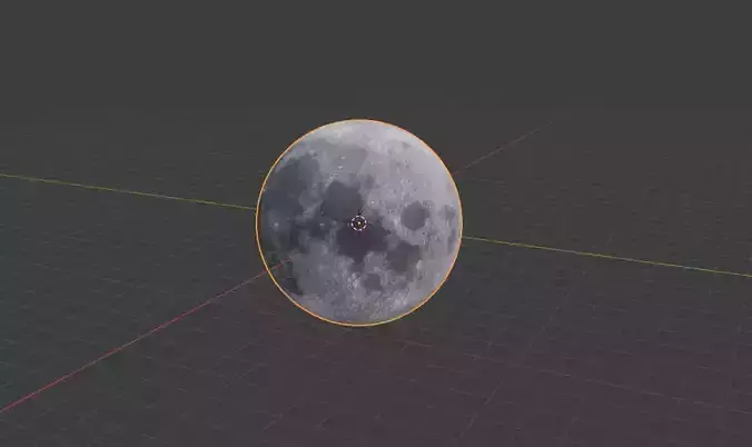 A Moon 3D model