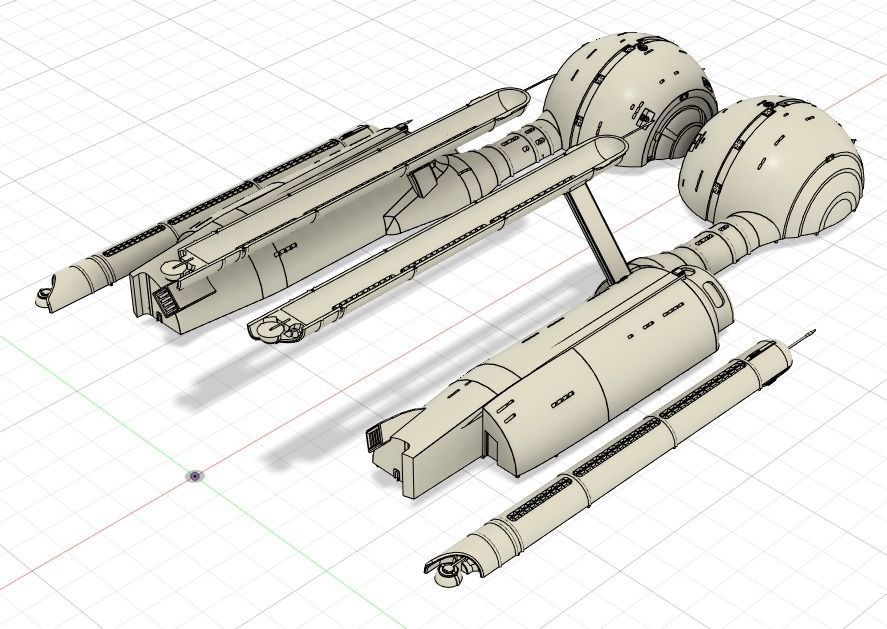 Daedalus Class Starship 3D print model_2