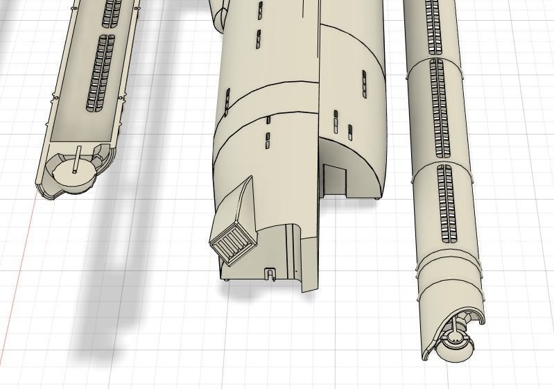 Daedalus Class Starship 3D print model_6