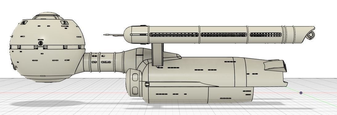 Daedalus Class Starship 3D print model_11
