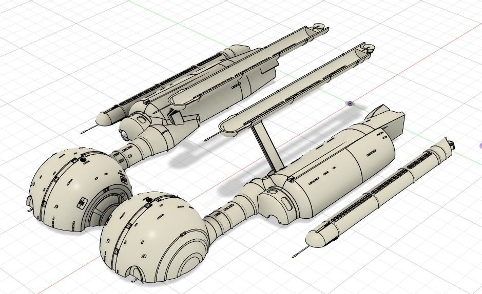 Daedalus Class Starship 3D print model_1