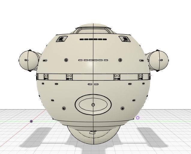 Daedalus Class Starship 3D print model_10