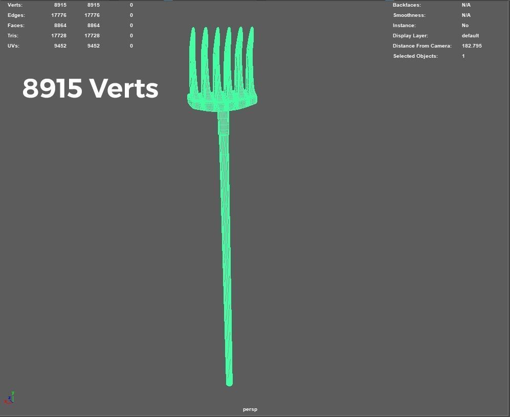 Rake Farmer Low-poly 3D model_6