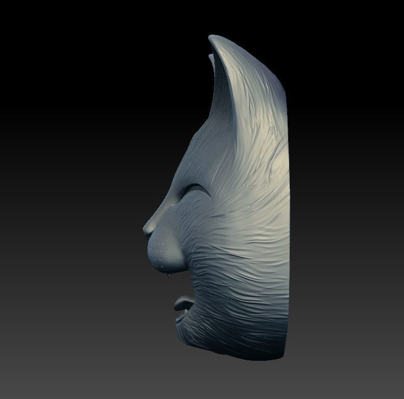 HAPPY CAT Mask 3D print model_2