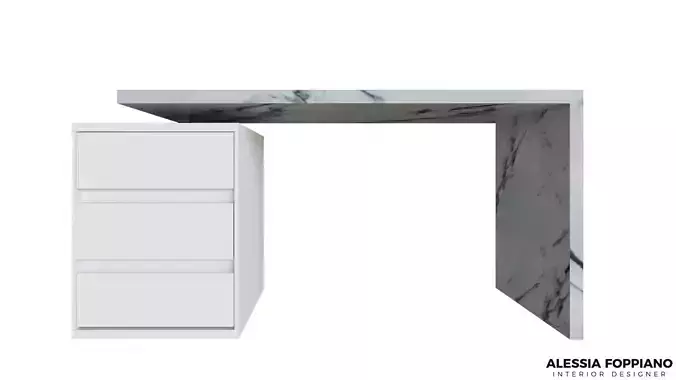 Office - School Desk 3D model