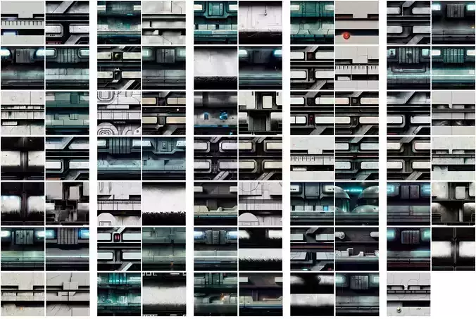 Textures of Sci-Fi Pattern Vol 01 Texture