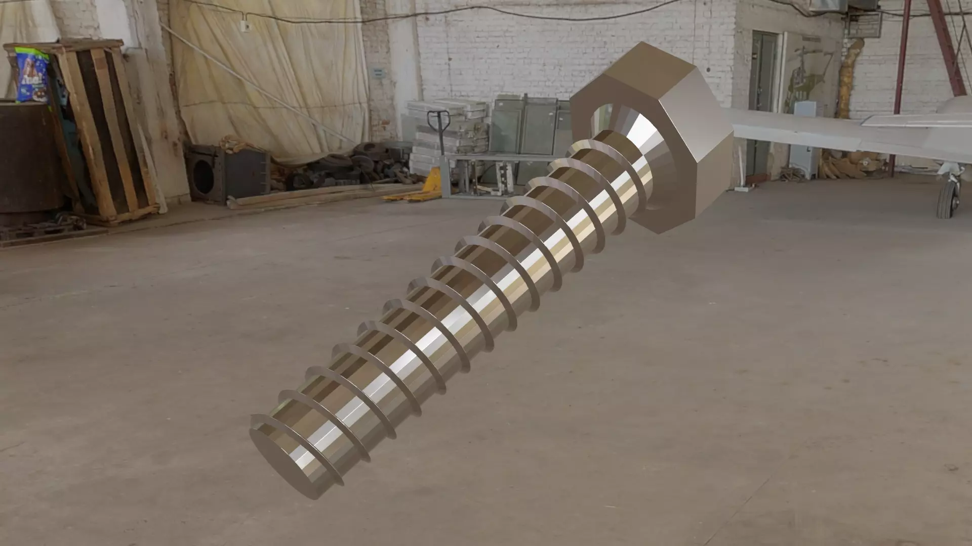 Low Poly Game Bolt Free 3D model