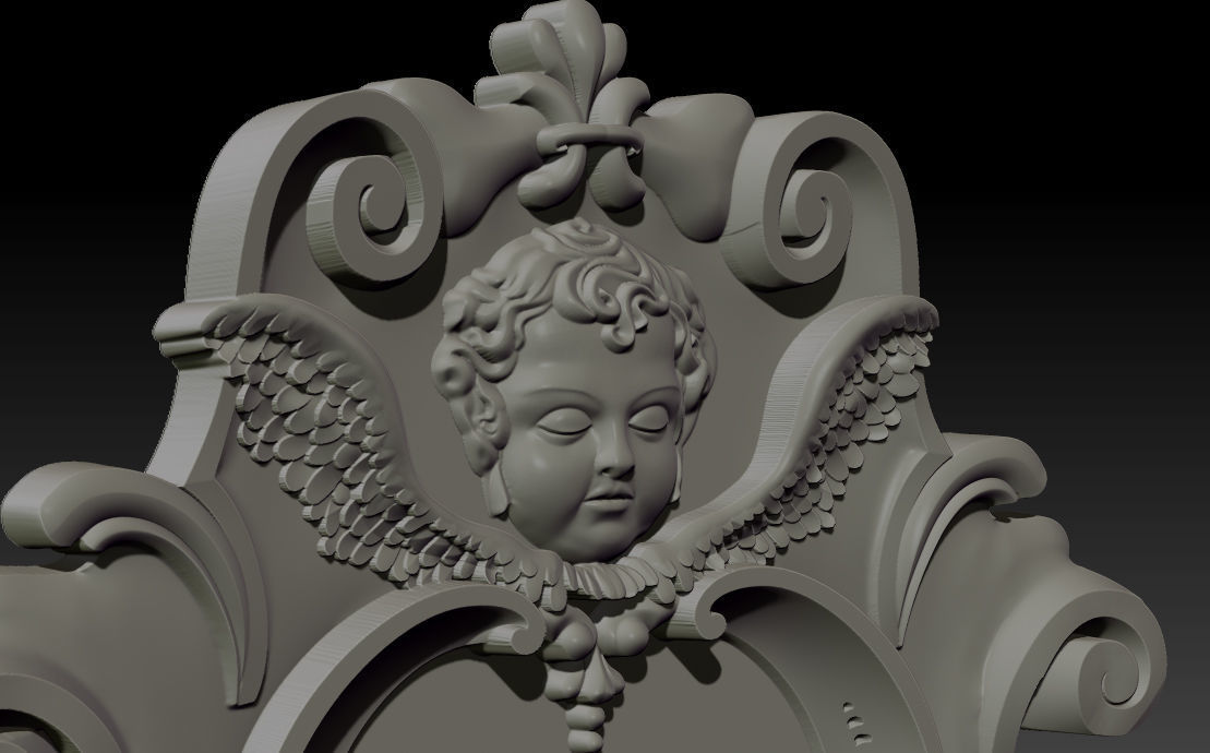 3D Frame - Wood Carving STL Model for CNC Router 3D print model_16