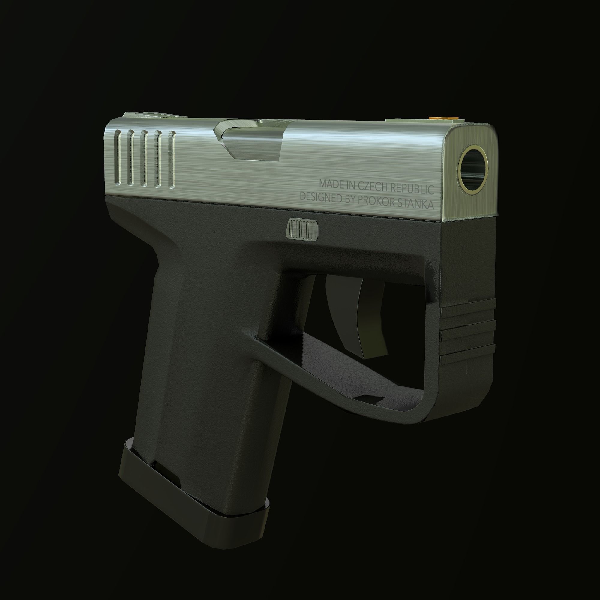 Kevin handgun Free low-poly 3D model_2