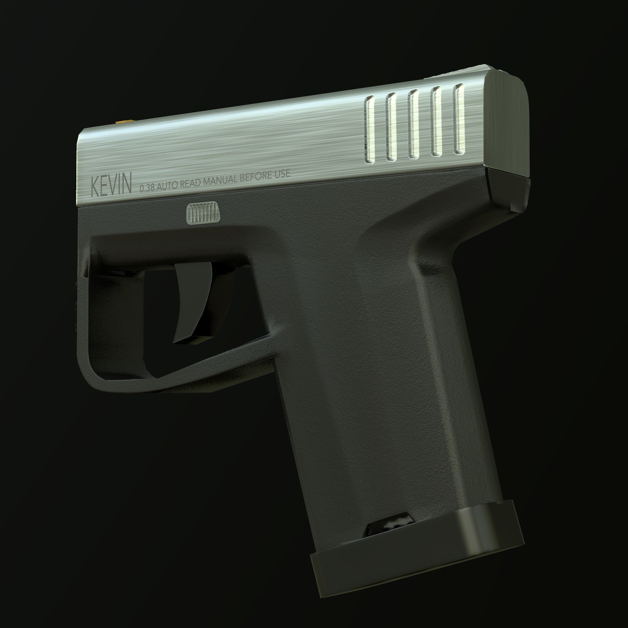 Kevin handgun Free low-poly 3D model_4