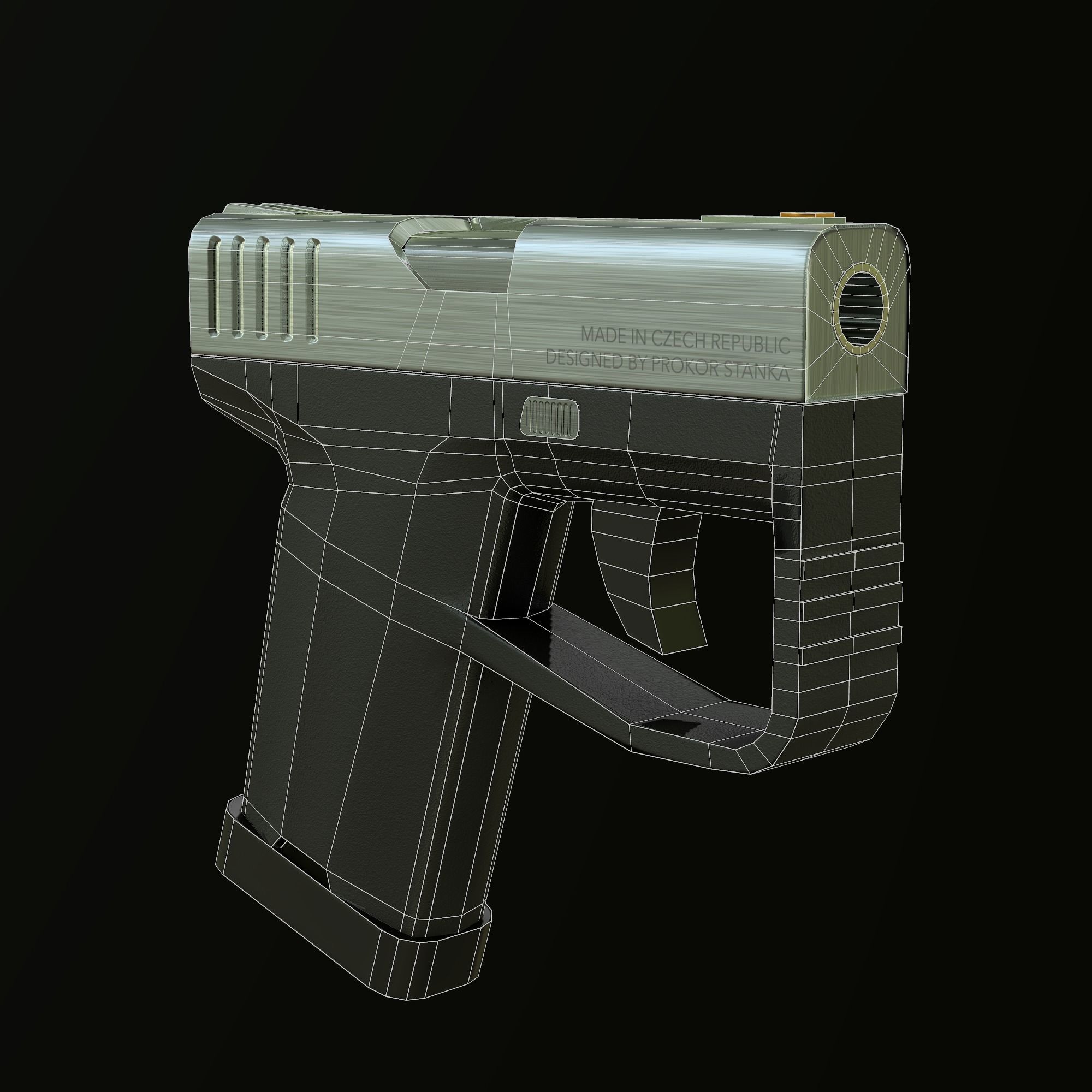 Kevin handgun Free low-poly 3D model_5