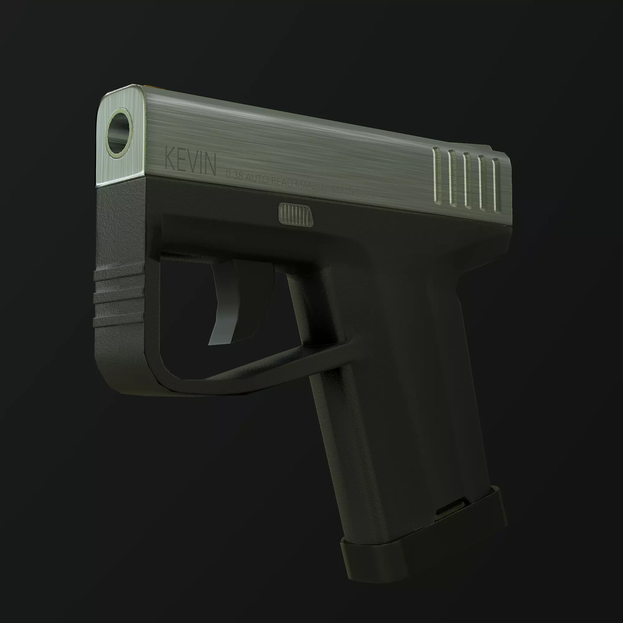 Kevin handgun Free low-poly 3D model_0