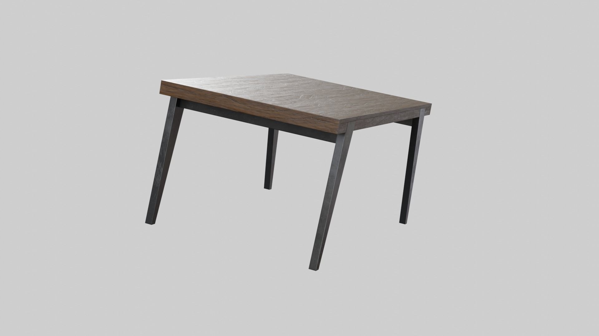 Dominick Dining Table darkwood Low-poly 3D model_3