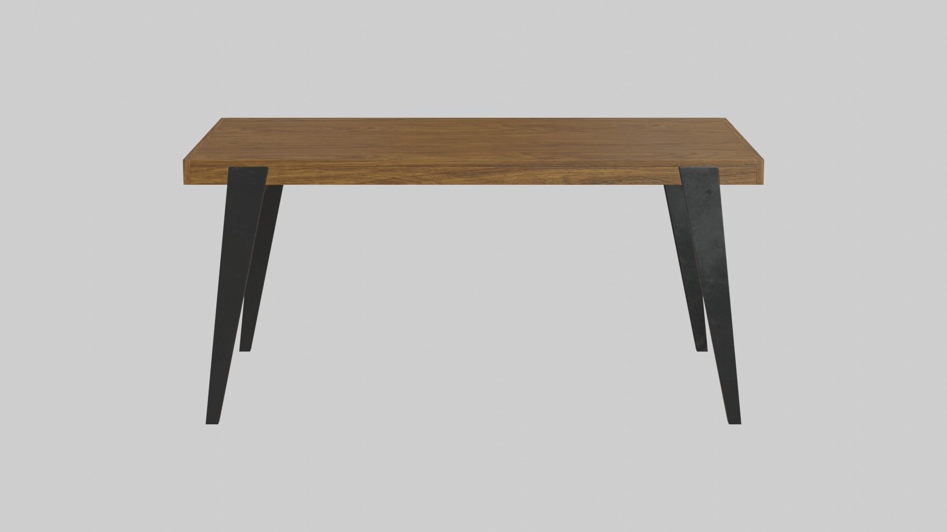 Dominick Dining Table lightwood Low-poly 3D model_2