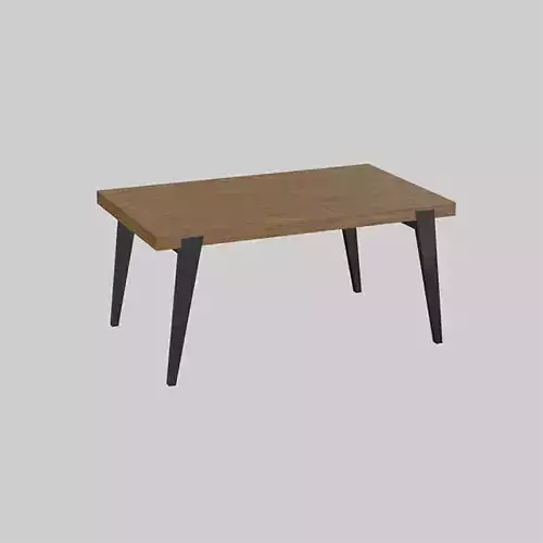 Dominick Dining Table lightwood Low-poly 3D model