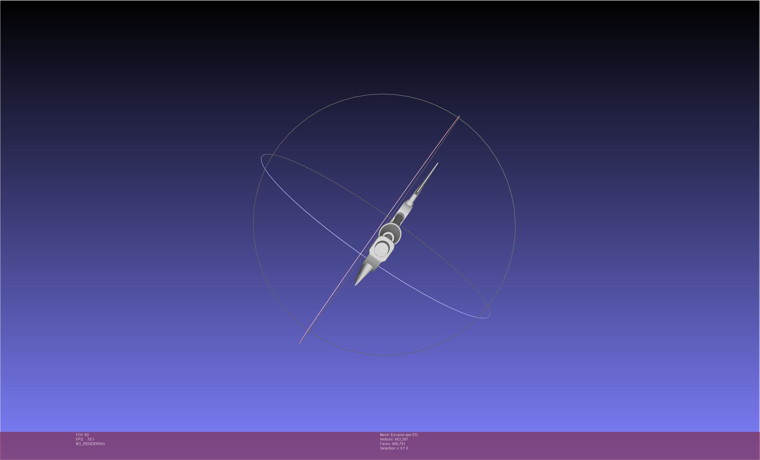 Seven Deadly Sins Escanor Axe Rhitta Printable Assembly 3D print model_51