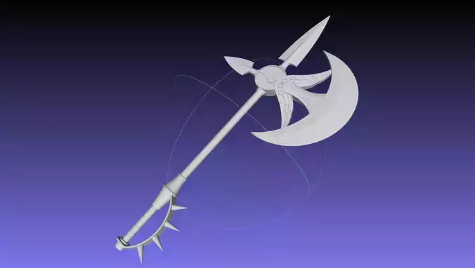 Seven Deadly Sins Escanor Axe Rhitta Printable Assembly 3D print model