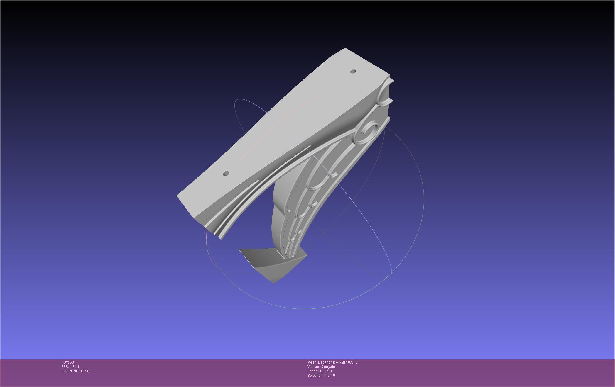 Seven Deadly Sins Escanor Axe Rhitta Printable Assembly 3D print model_135