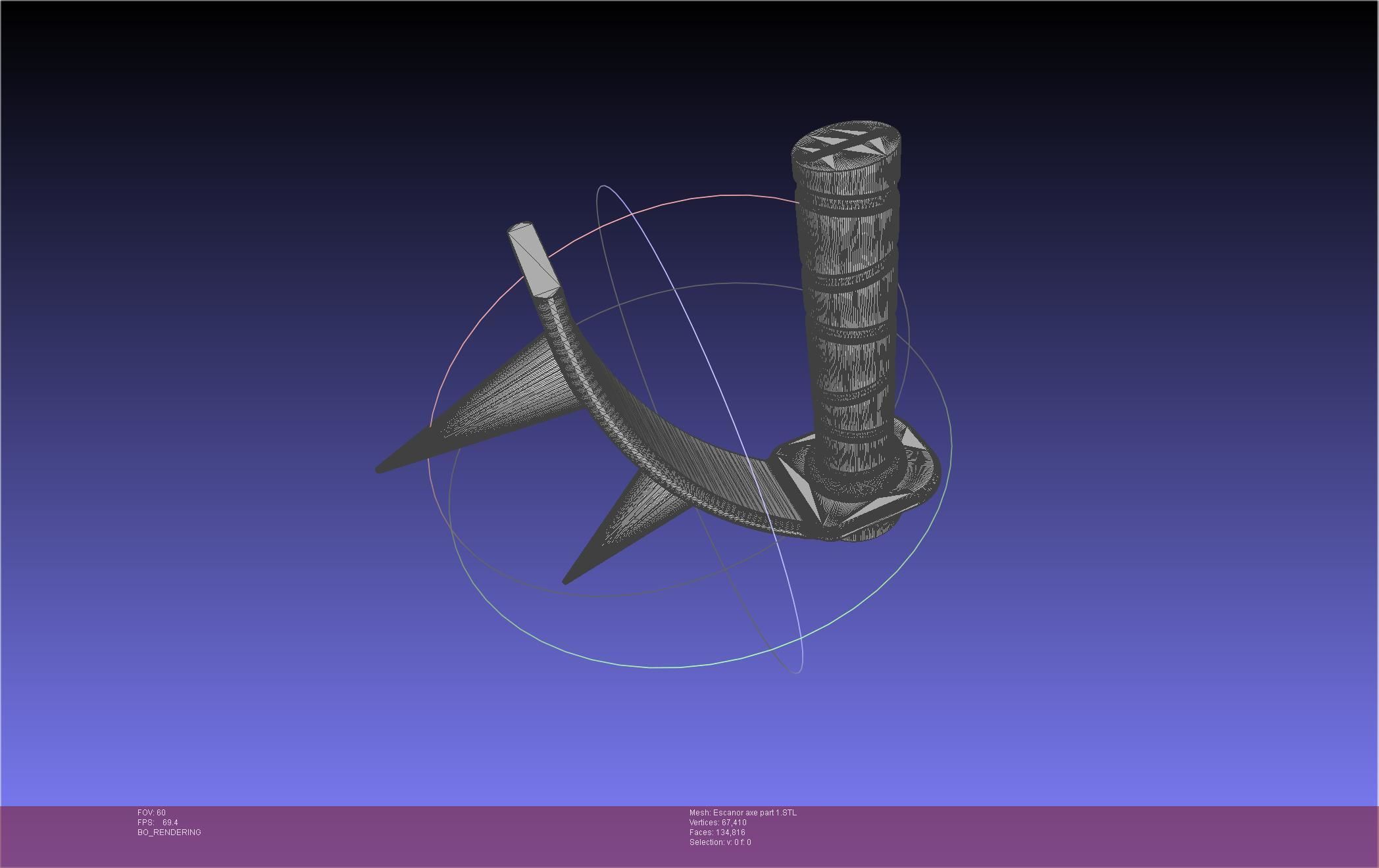 Seven Deadly Sins Escanor Axe Rhitta Printable Assembly 3D print model_93