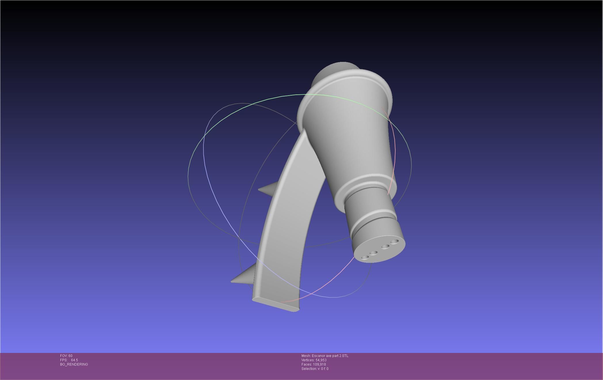 Seven Deadly Sins Escanor Axe Rhitta Printable Assembly 3D print model_98