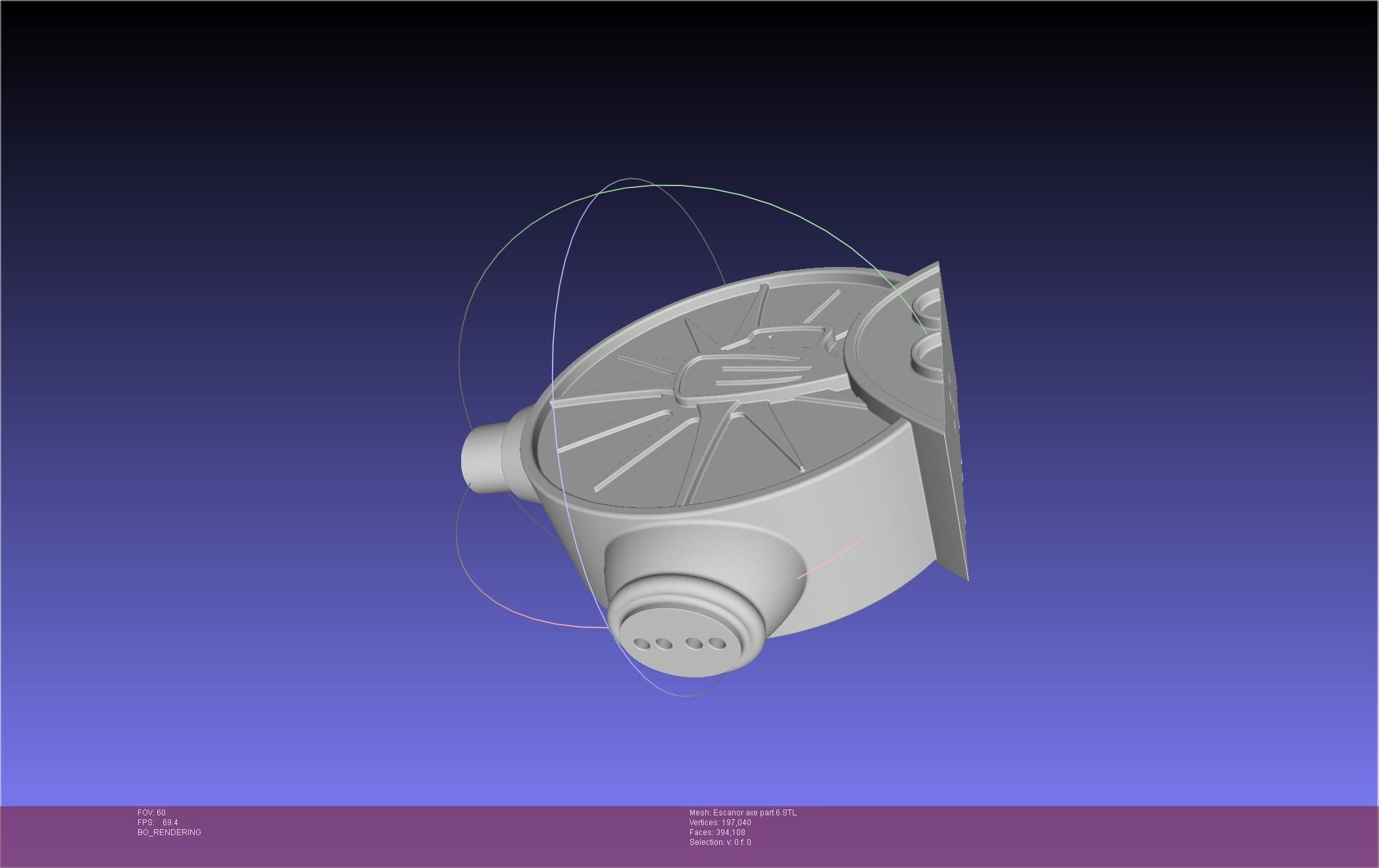 Seven Deadly Sins Escanor Axe Rhitta Printable Assembly 3D print model_110