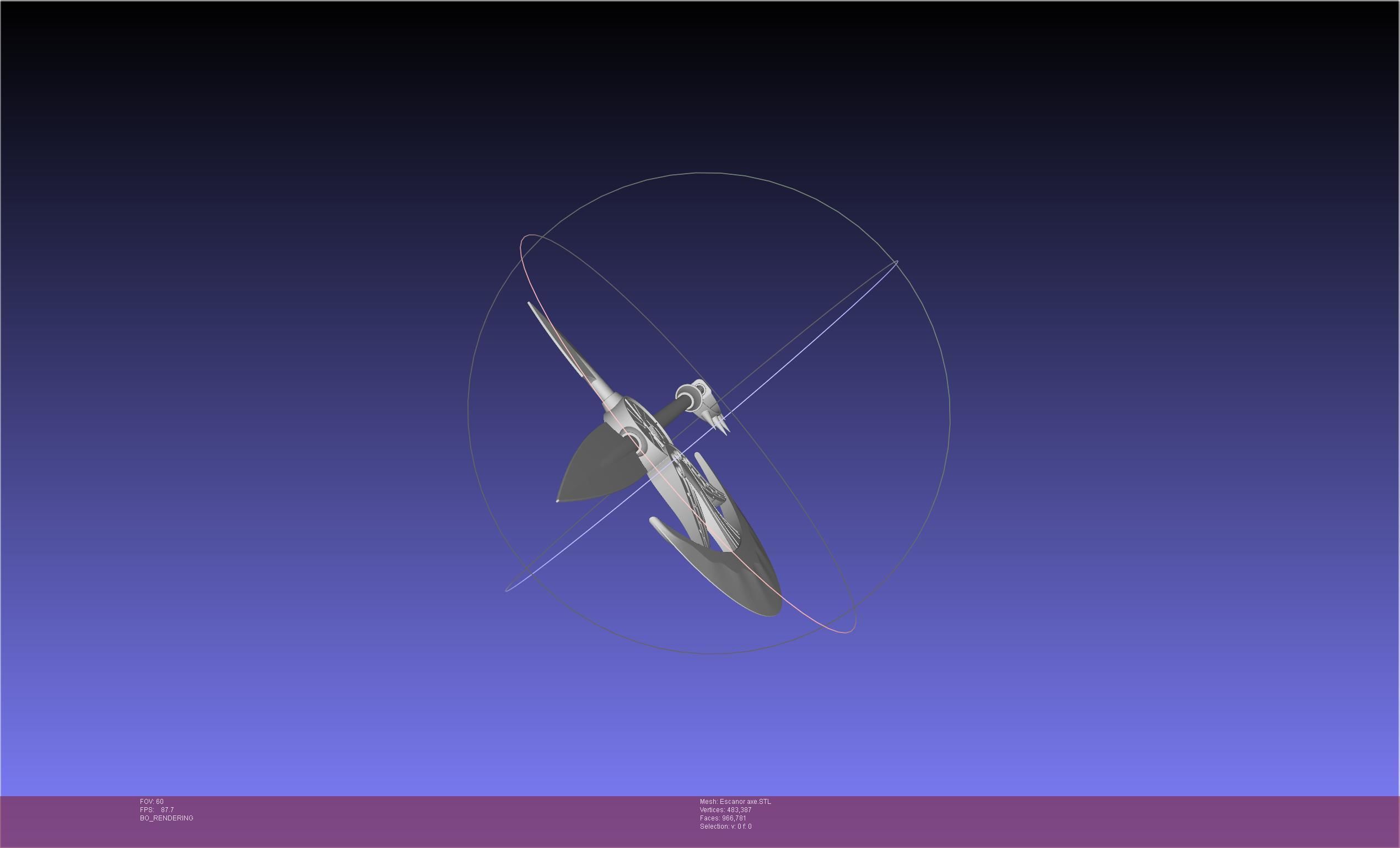 Seven Deadly Sins Escanor Axe Rhitta Printable Assembly 3D print model_43