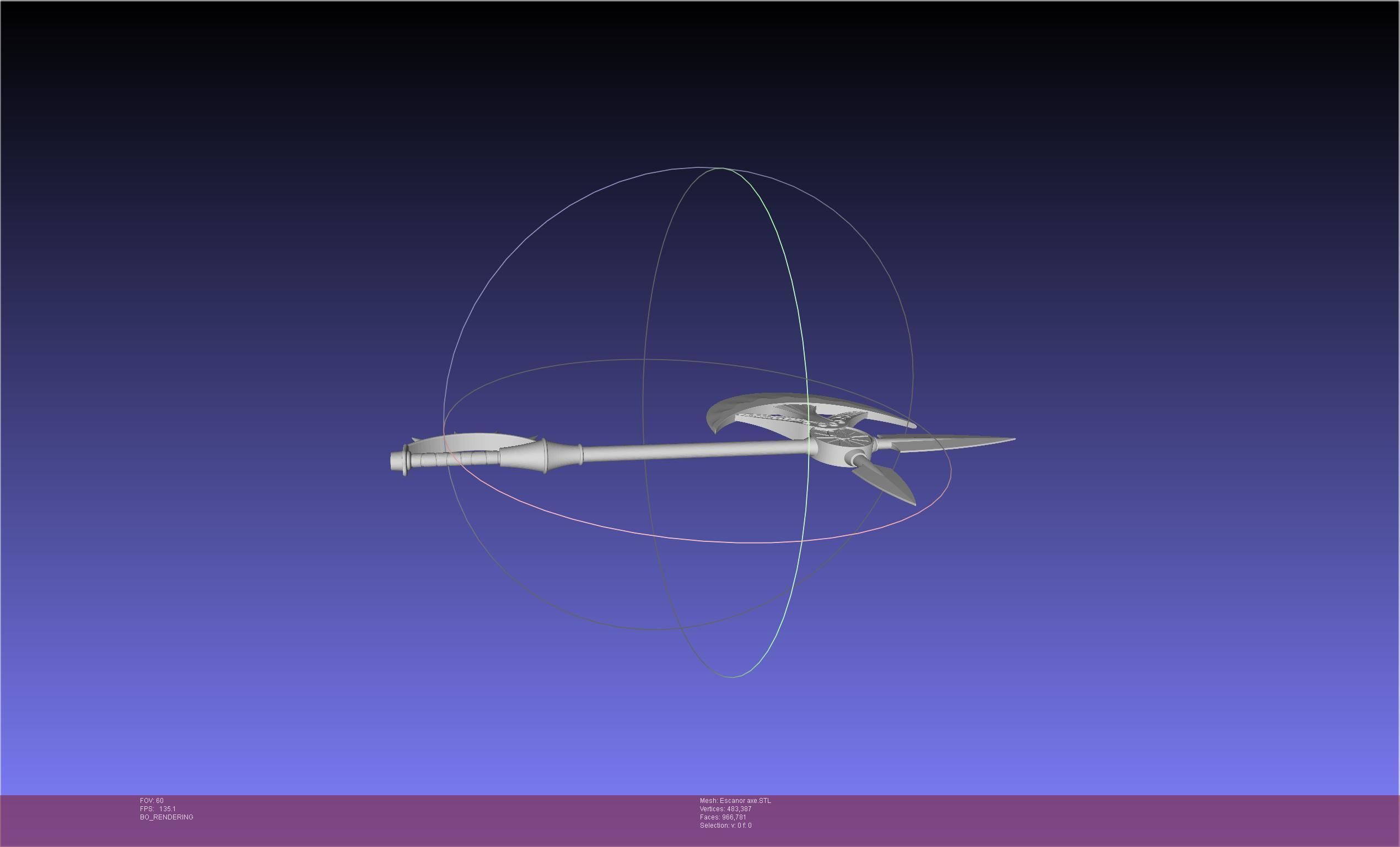 Seven Deadly Sins Escanor Axe Rhitta Printable Assembly 3D print model_10