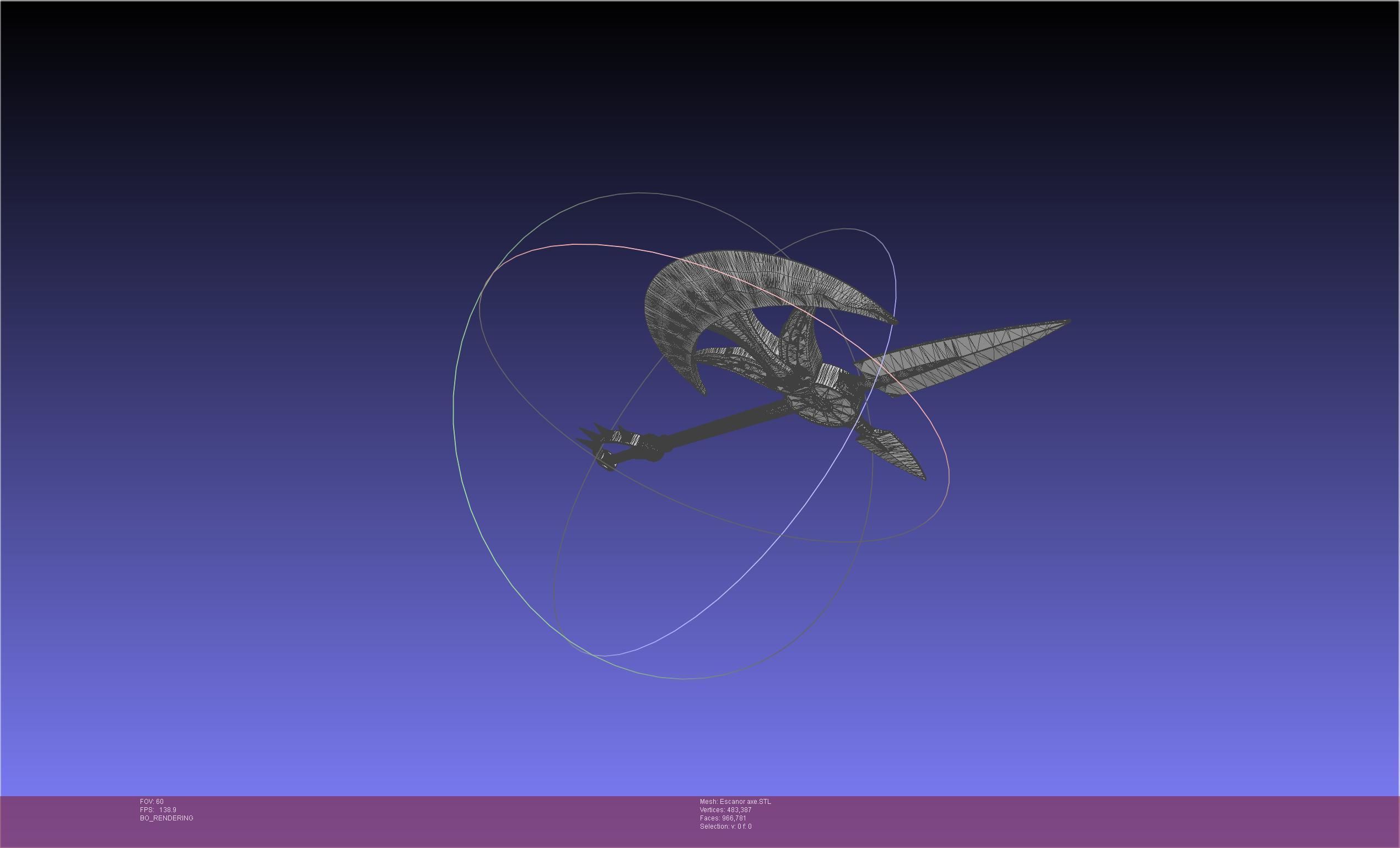 Seven Deadly Sins Escanor Axe Rhitta Printable Assembly 3D print model_46