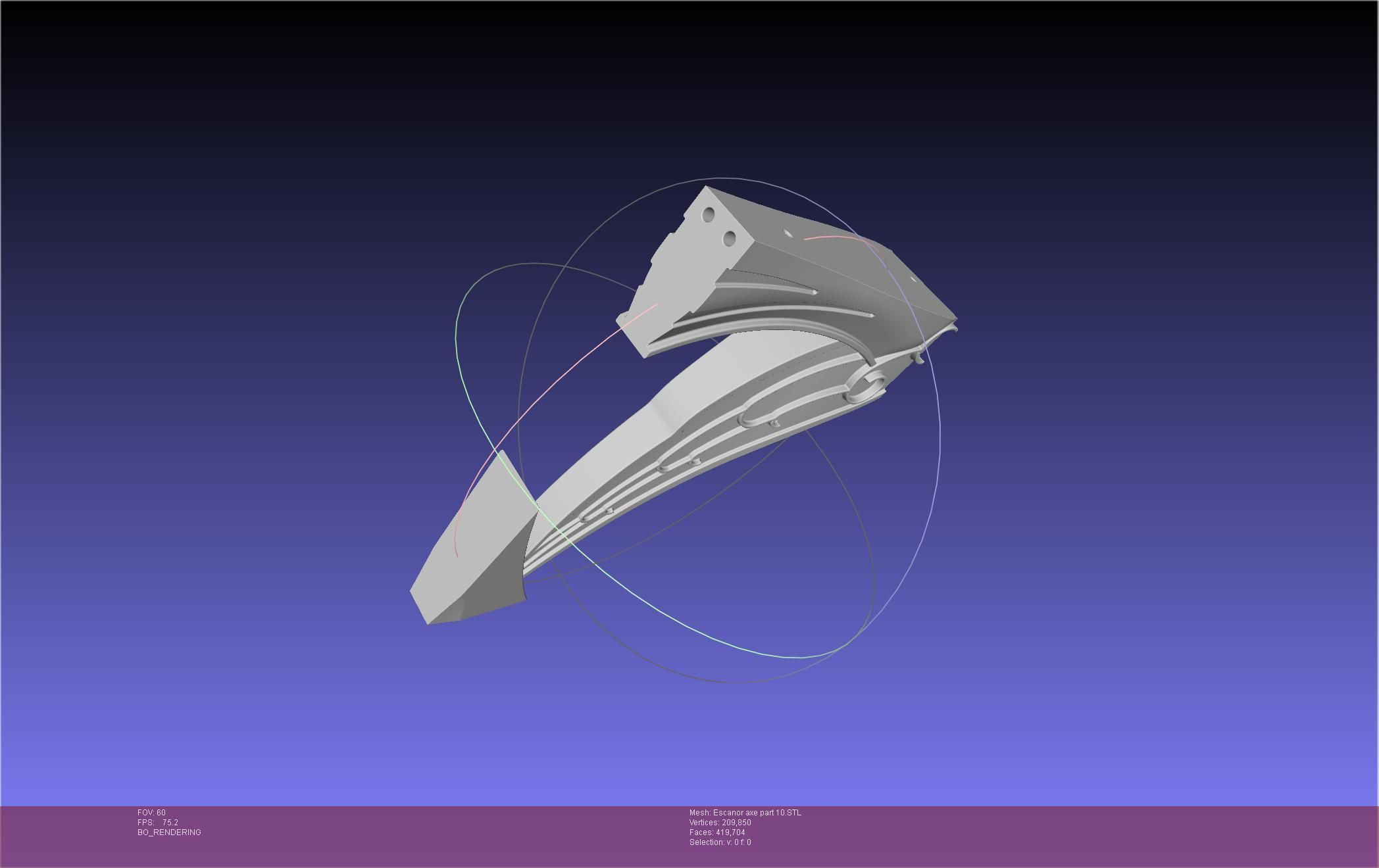 Seven Deadly Sins Escanor Axe Rhitta Printable Assembly 3D print model_133