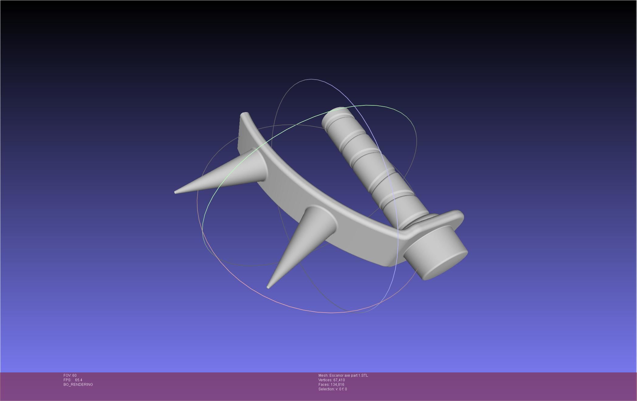 Seven Deadly Sins Escanor Axe Rhitta Printable Assembly 3D print model_70