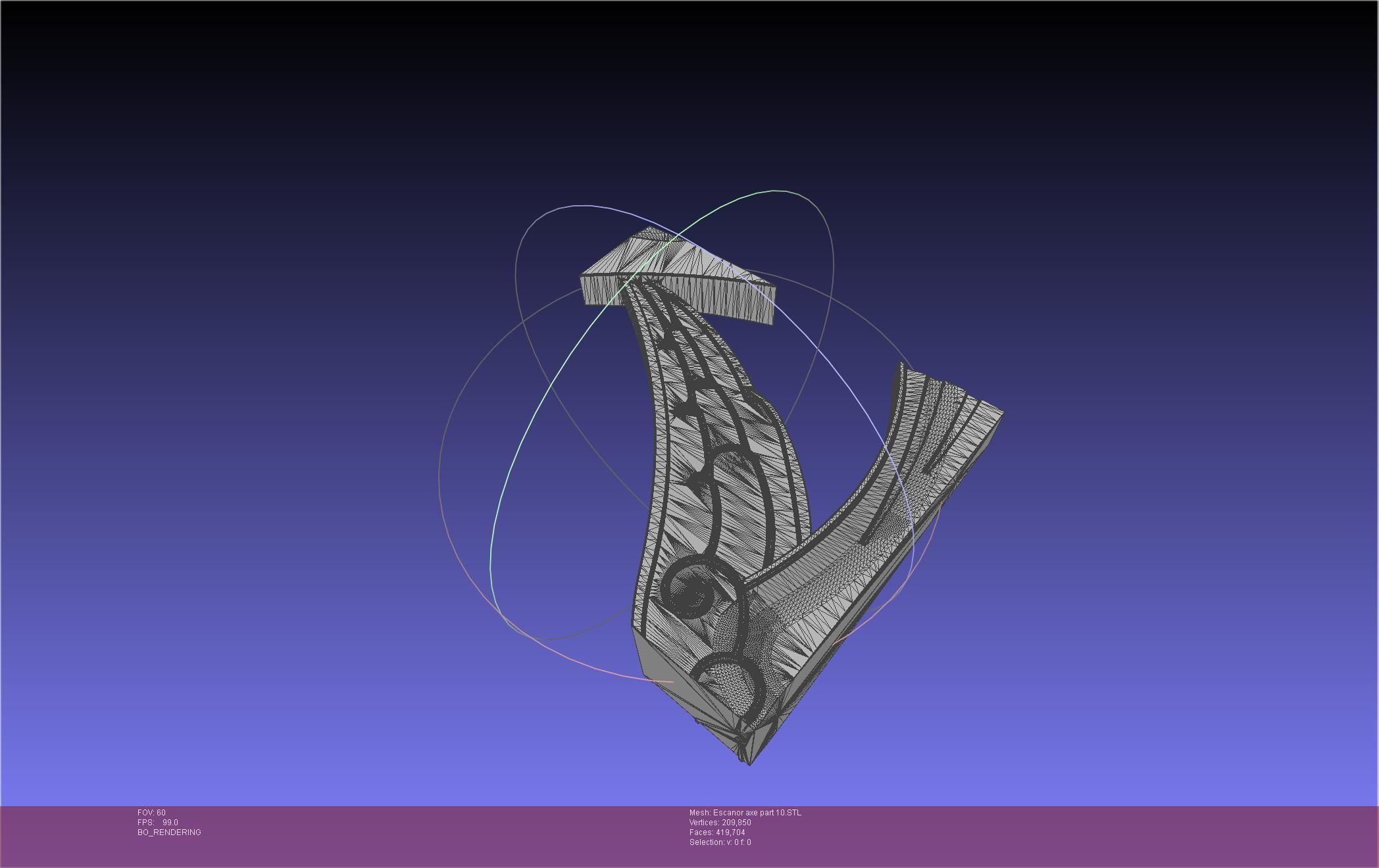 Seven Deadly Sins Escanor Axe Rhitta Printable Assembly 3D print model_141