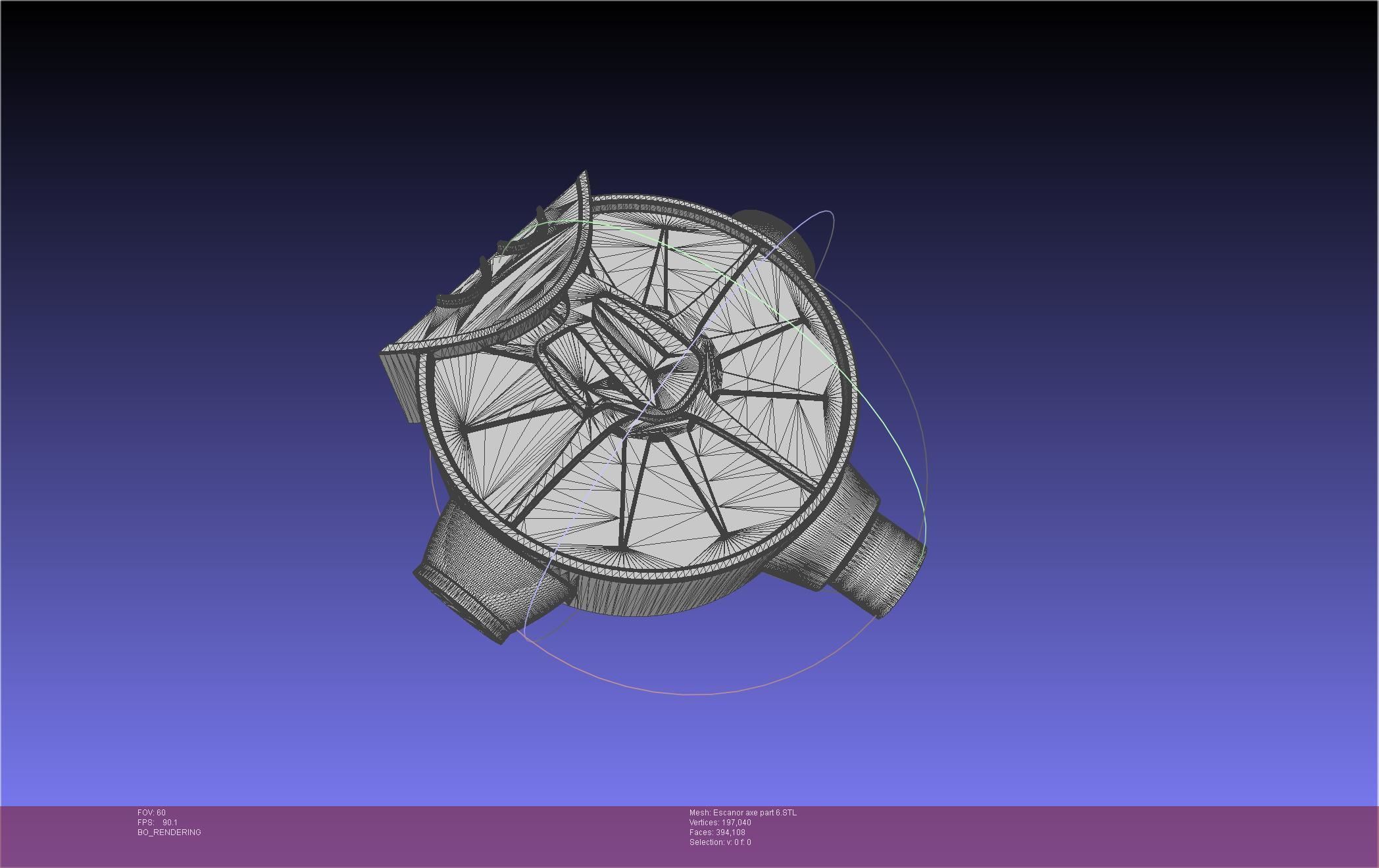 Seven Deadly Sins Escanor Axe Rhitta Printable Assembly 3D print model_116