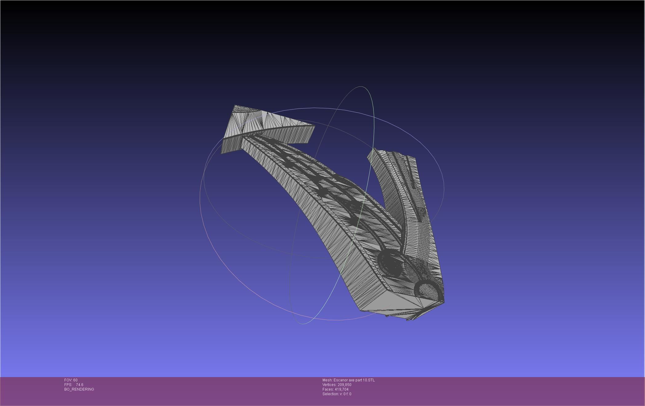 Seven Deadly Sins Escanor Axe Rhitta Printable Assembly 3D print model_134