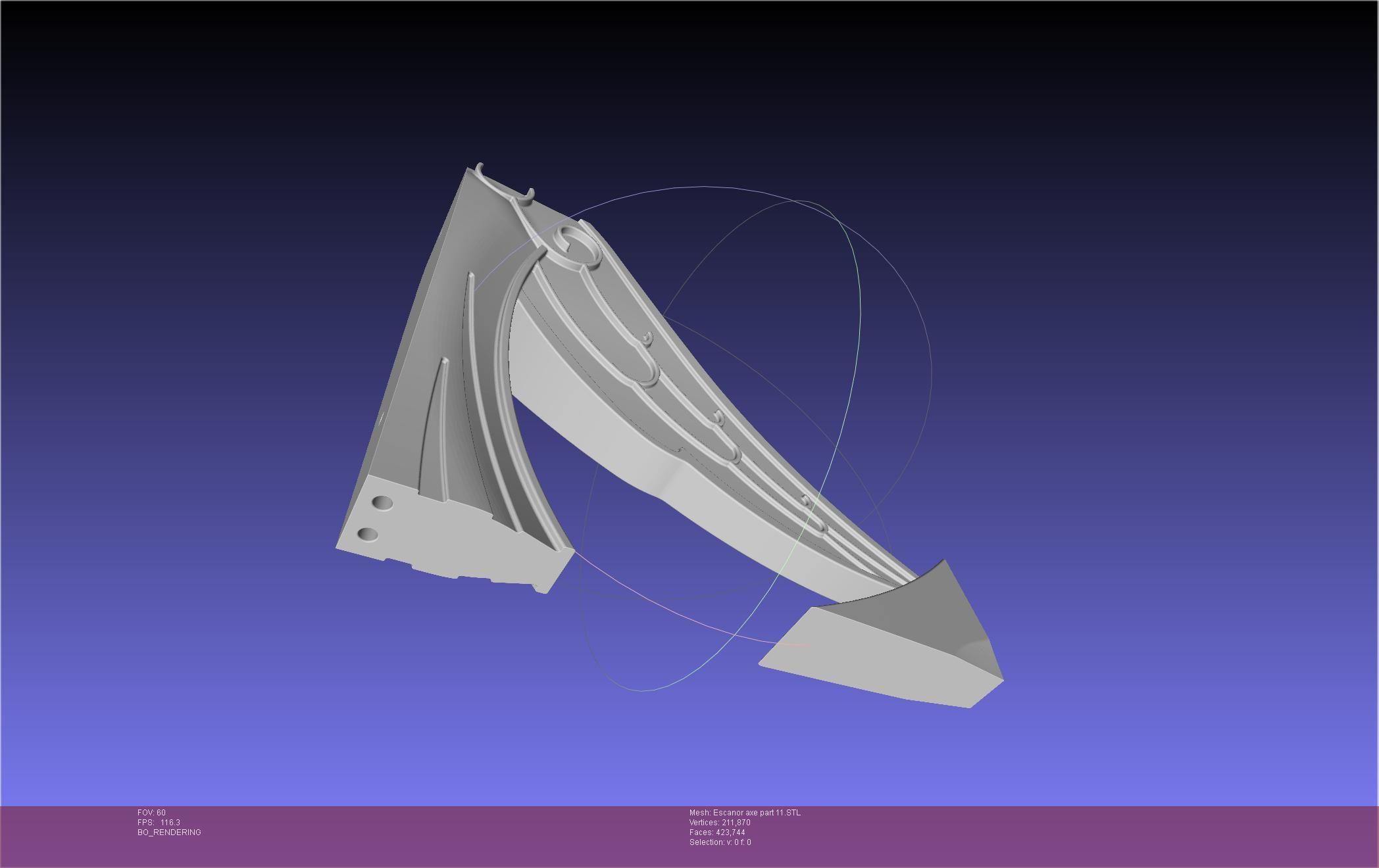 Seven Deadly Sins Escanor Axe Rhitta Printable Assembly 3D print model_139