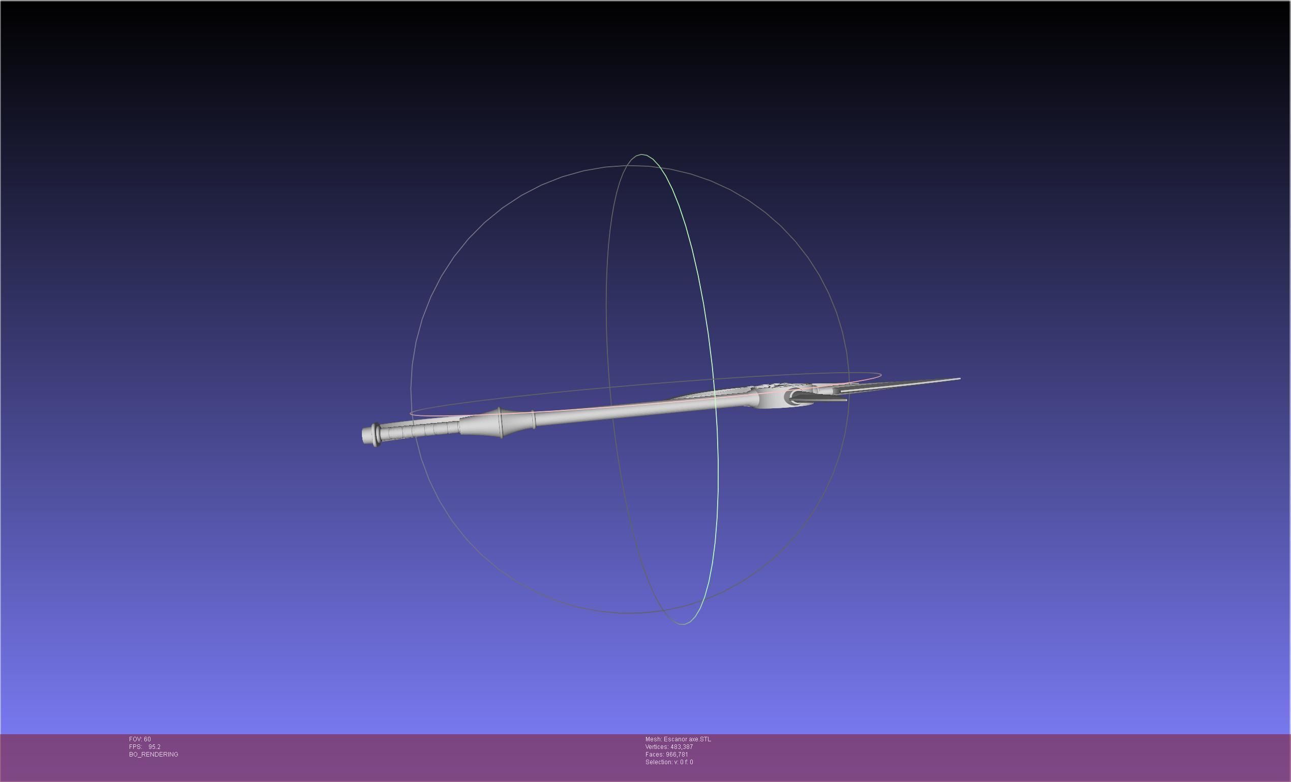 Seven Deadly Sins Escanor Axe Rhitta Printable Assembly 3D print model_26