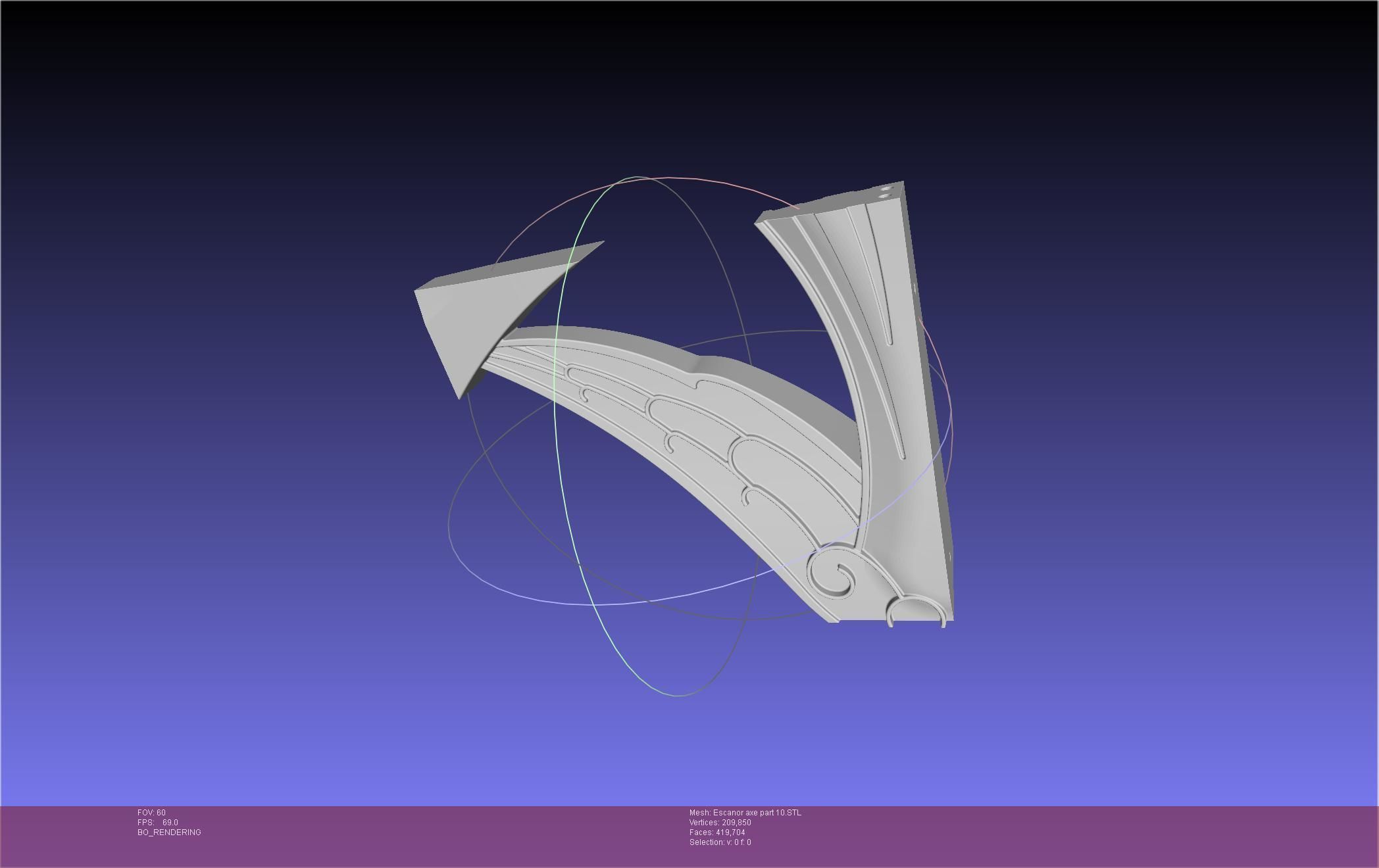 Seven Deadly Sins Escanor Axe Rhitta Printable Assembly 3D print model_136