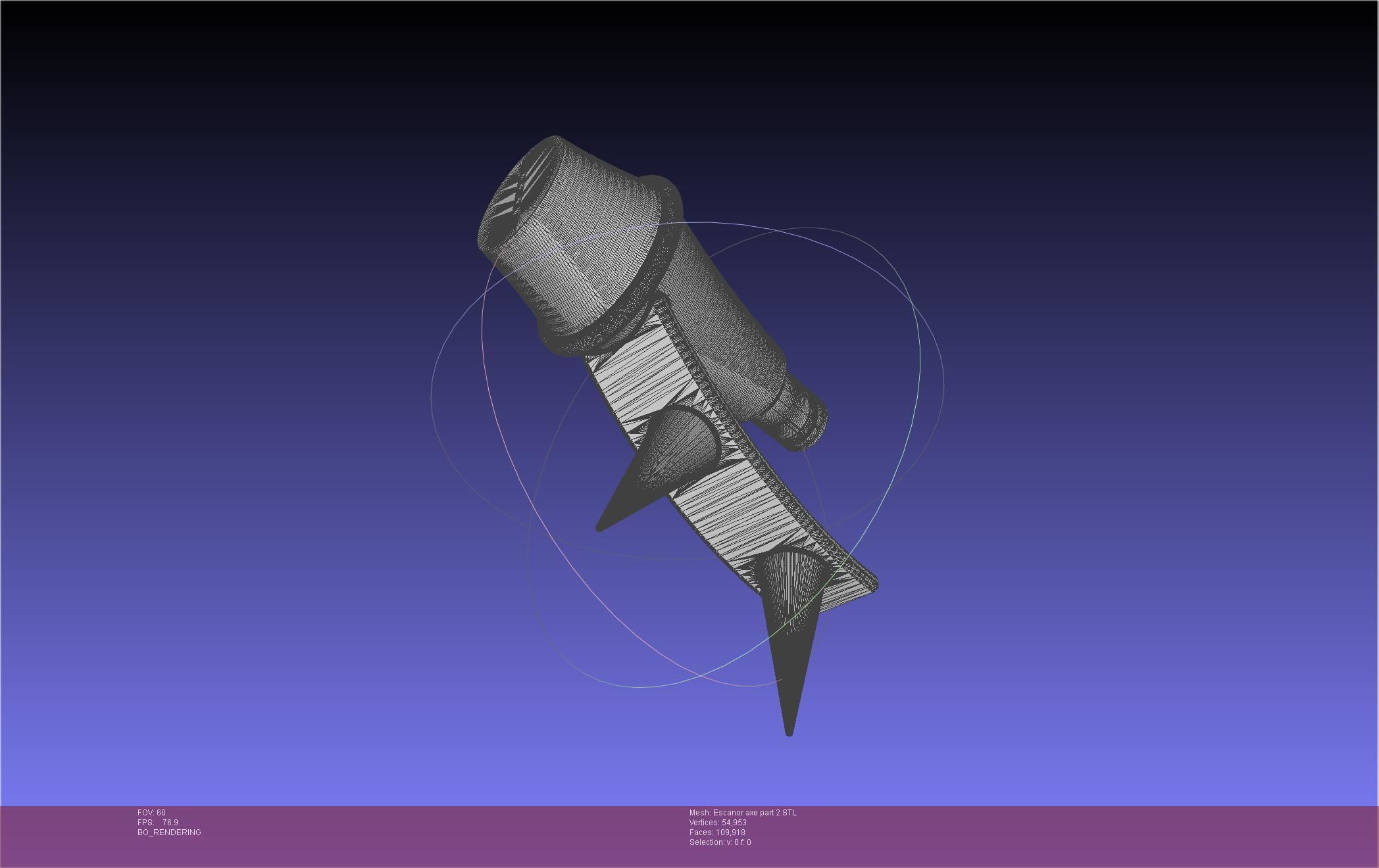 Seven Deadly Sins Escanor Axe Rhitta Printable Assembly 3D print model_84