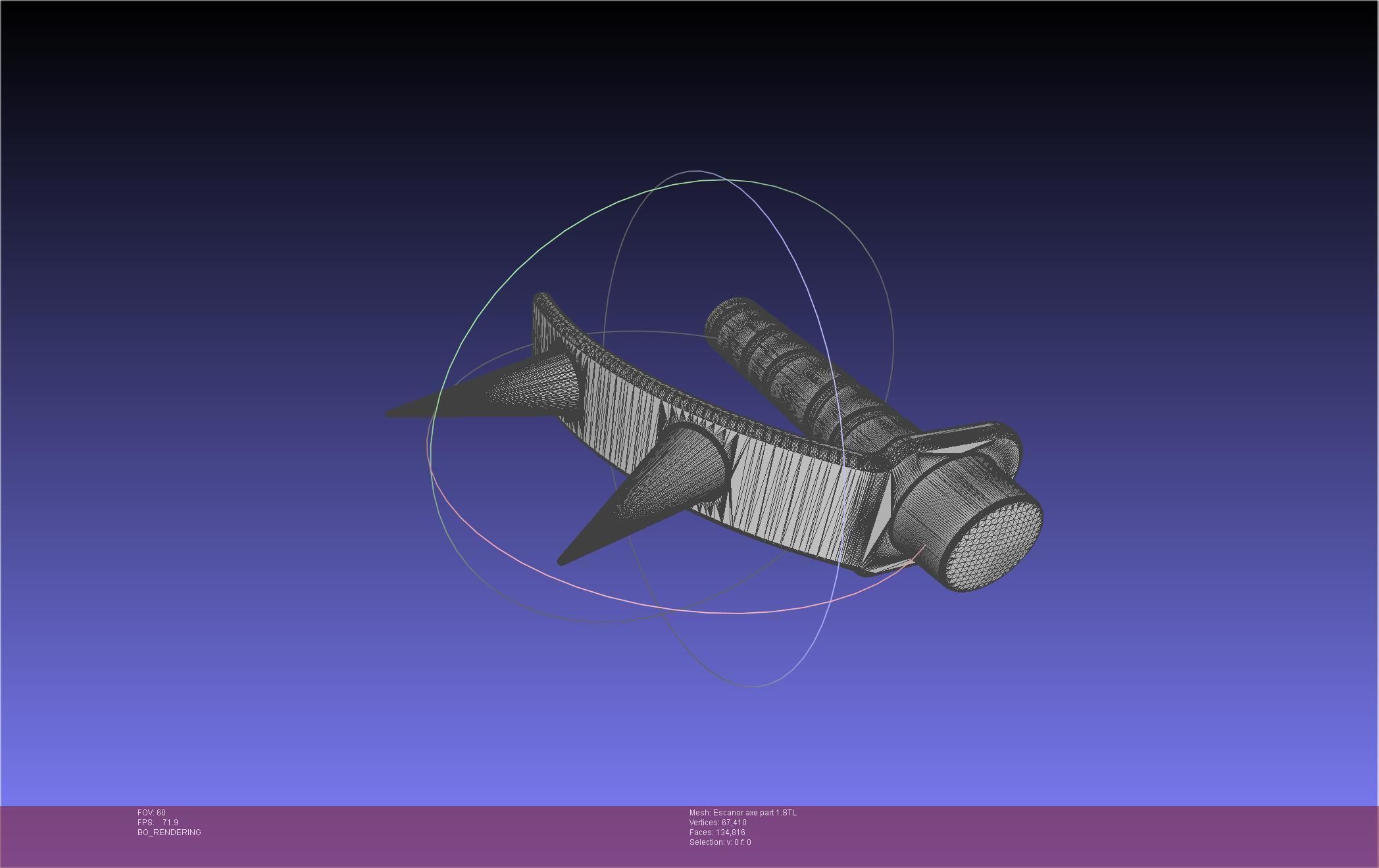 Seven Deadly Sins Escanor Axe Rhitta Printable Assembly 3D print model_72