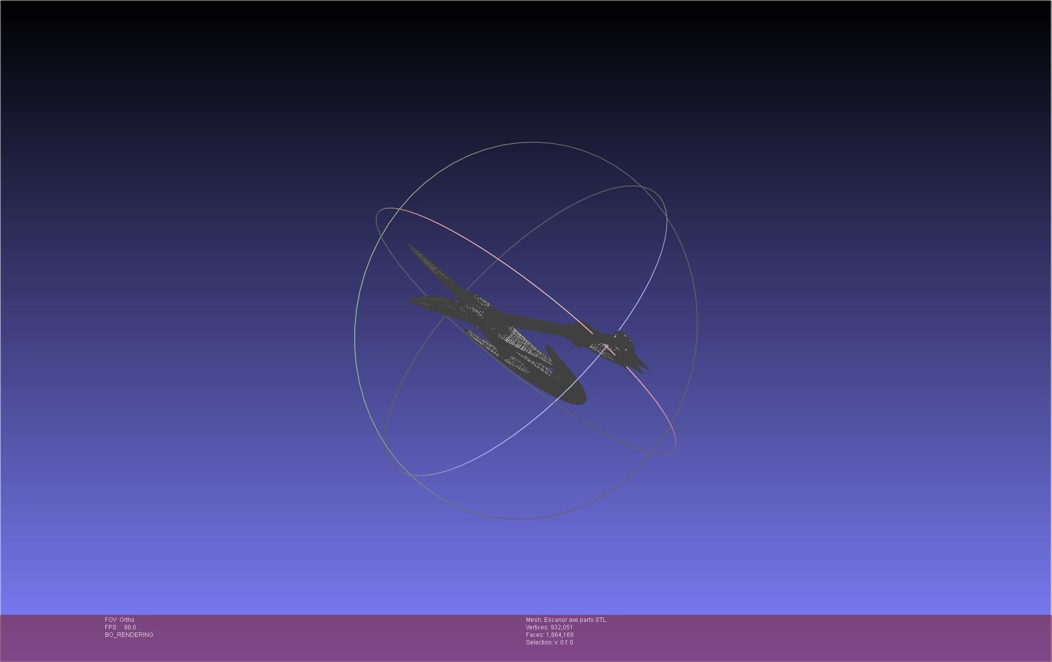 Seven Deadly Sins Escanor Axe Rhitta Printable Assembly 3D print model_68