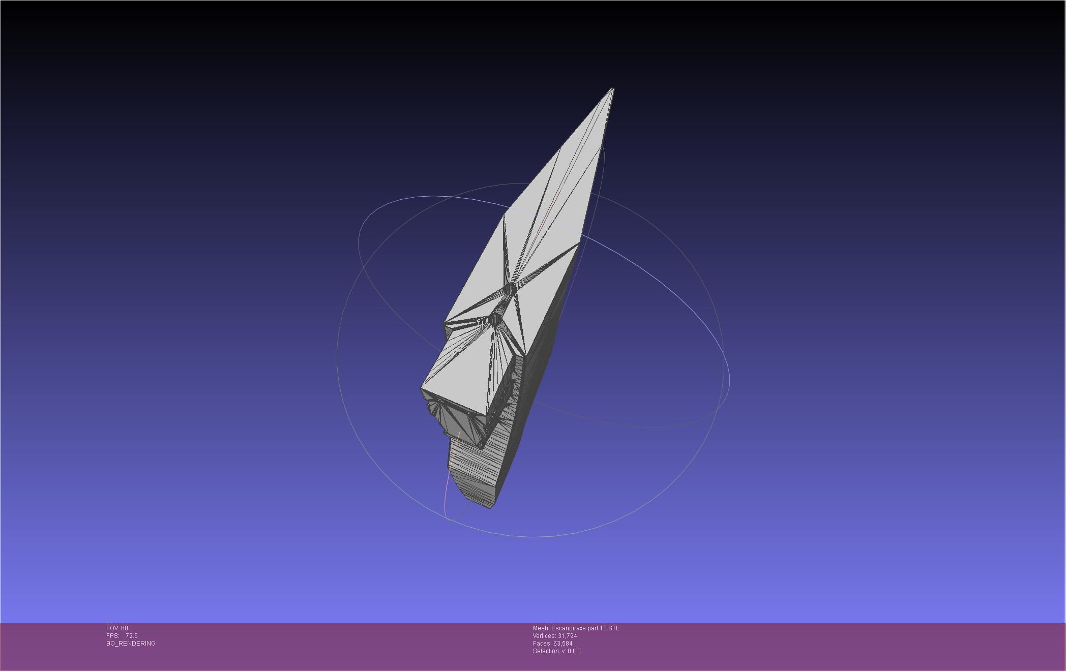 Seven Deadly Sins Escanor Axe Rhitta Printable Assembly 3D print model_150