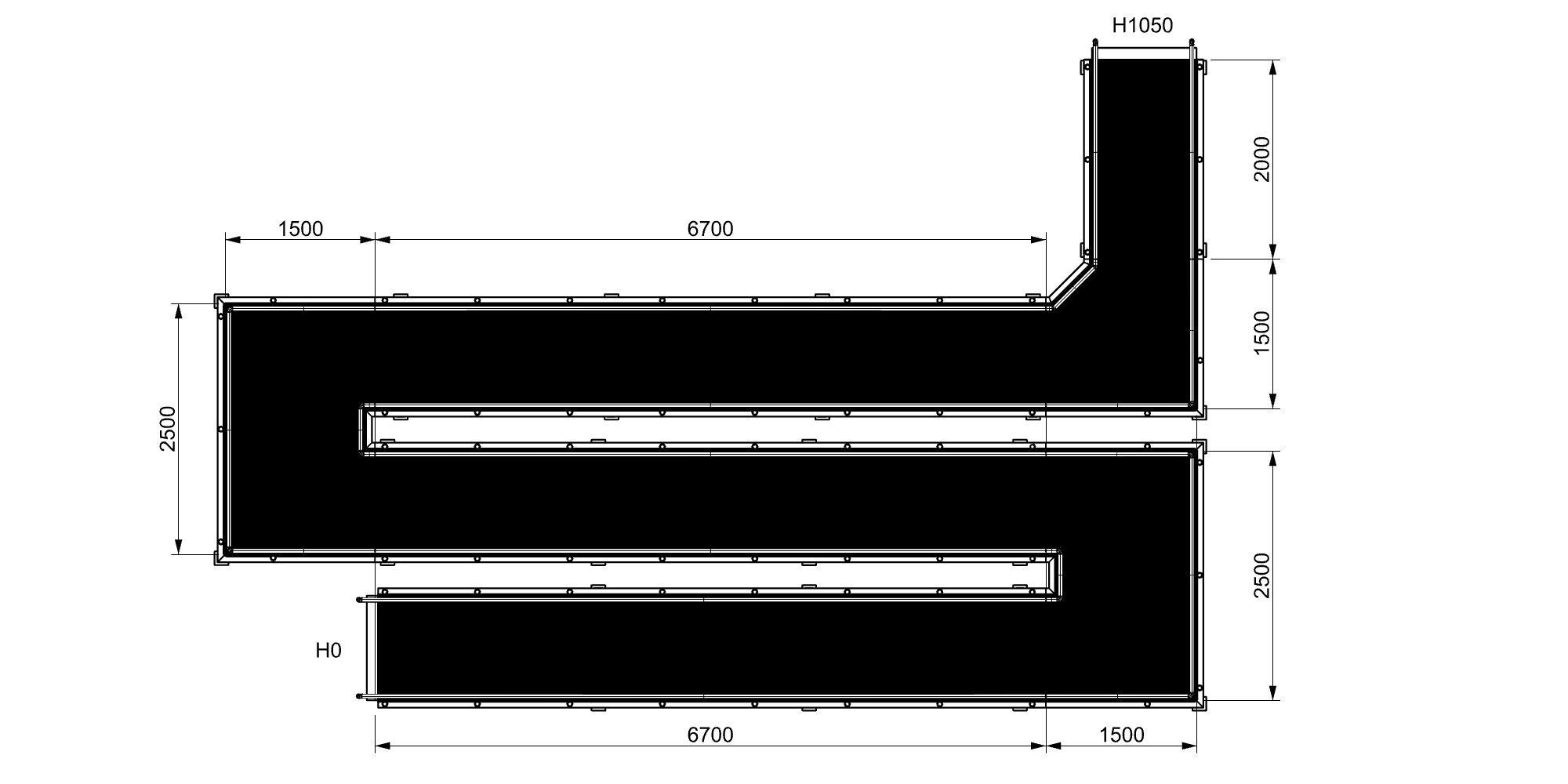 Set of 11 different size ramps  3D model_22